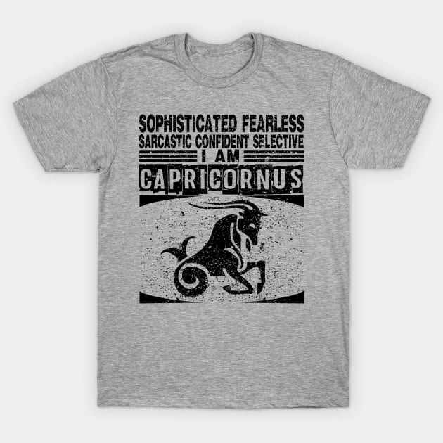 Capricornus Horoscope Sign T-Shirt by SublimeDesign